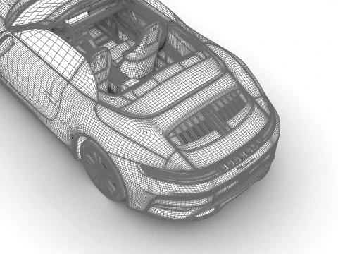 Porsche 911 Carrera 4GTS Cabrio 2025 3D Model