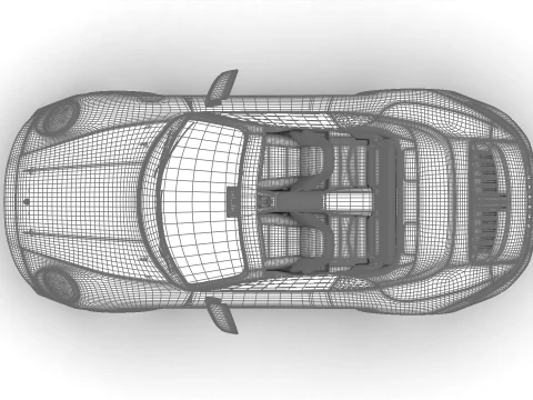Porsche 911 Carrera 4GTS Cabrio 2025 3D Model