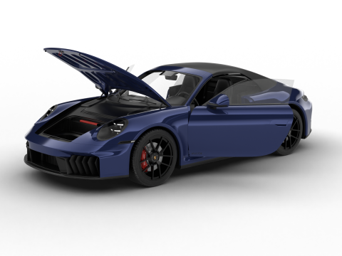 Porsche 911 Carrera 4GTS Cabrio 2025 HQ Modelo 3D