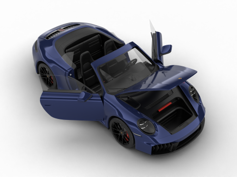 Porsche 911 Carrera 4GTS Cabrio 2025 HQ Modelo 3D