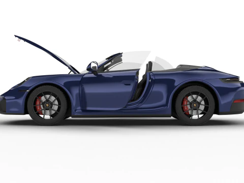 Porsche 911 Carrera 4 GTS Cabrio 2025 Genel Merkez 3D Model