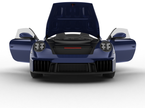 Porsche 911 Carrera 4GTS Cabrio 2025 HQ Modelo 3D