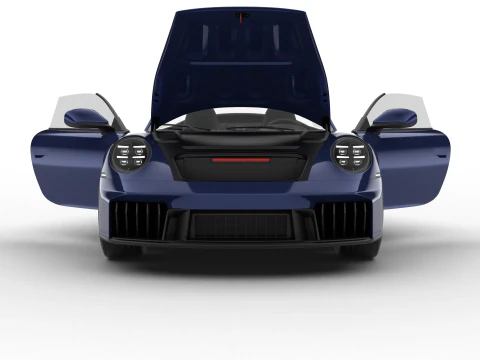 Porsche 911 Carrera 4 GTS Cabrio 2025 Genel Merkez 3D Model