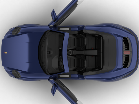 Porsche 911 Carrera 4GTS Cabrio 2025 HQ Modelo 3D