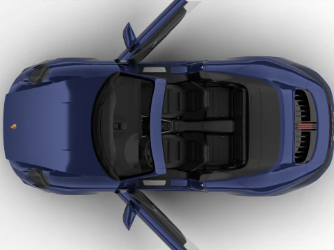 Porsche 911 Carrera 4 GTS Cabrio 2025 Genel Merkez 3D Model