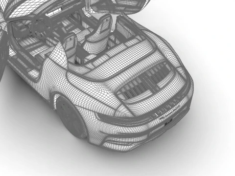 Porsche 911 Carrera 4 GTS Cabrio 2025 Genel Merkez 3D Model