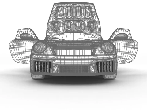 Porsche 911 Carrera 4 GTS Cabrio 2025 Genel Merkez 3D Model