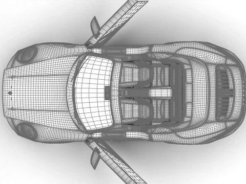 Porsche 911 Carrera 4 GTS Cabrio 2025 Genel Merkez 3D Model