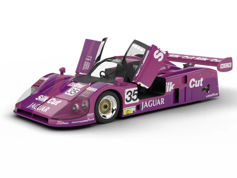 Pack Jaguar XJR-9 Racing 1988 HQ interior 3D Model