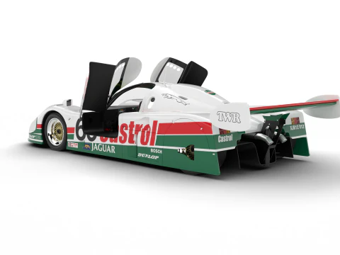 Pack Jaguar XJR-9 Racing 1988 HQ interior 3D Model