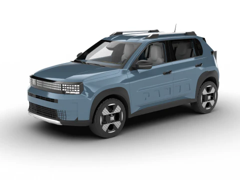 Fiat Grande Panda Hybrid 2025 3D Model