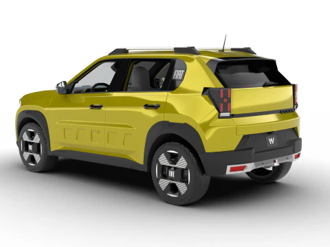 Fiat Grande Panda Hybrid 2025 3D Model