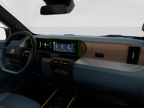 Fiat Grande Panda Hybrid 2025 3D Model