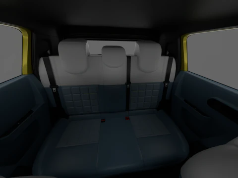 Fiat Grande Panda Hybrid 2025 3D Model