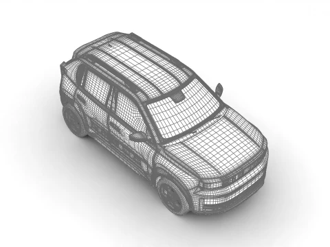 Fiat Grande Panda Hybrid 2025 3D Model