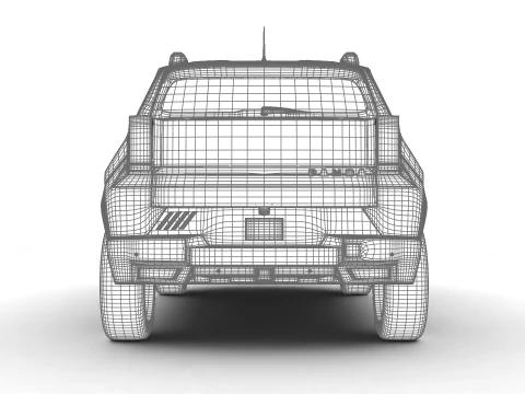 Fiat Grande Panda Hybrid 2025 3D Model