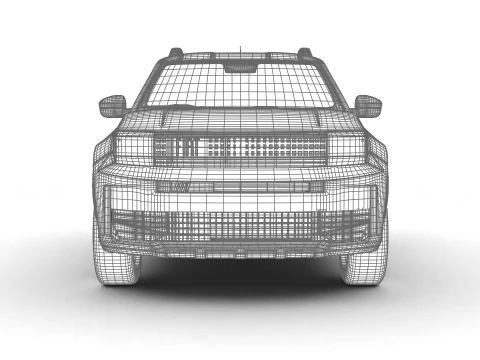 Fiat Grande Panda Hybrid 2025 3D Model