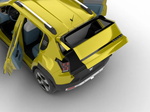 Fiat Grande Panda Hybrid 2025 HQ 3D Model