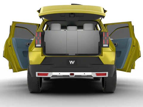 Fiat Grande Panda Hybrid 2025 HQ 3D Model