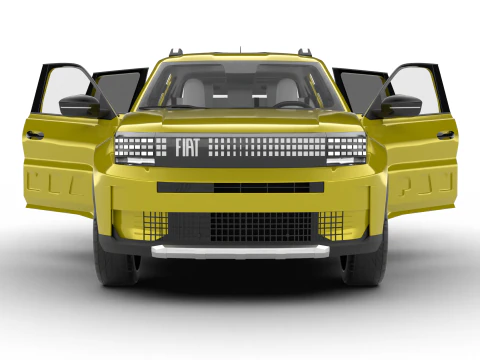 Fiat Grande Panda Hybrid 2025 HQ 3D Model