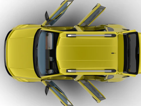 Fiat Grande Panda Hybrid 2025 HQ 3D Model