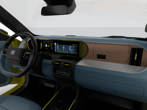 Fiat Grande Panda Hybrid 2025 HQ 3D Model
