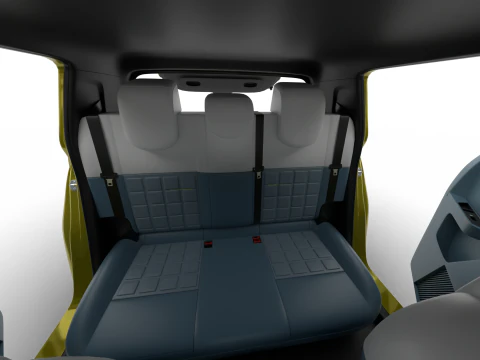 Fiat Grande Panda Hybrid 2025 HQ 3D Model