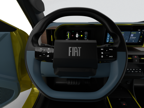 Fiat Grande Panda Hybrid 2025 HQ 3D 모델