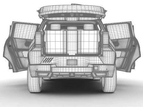 Fiat Grande Panda Hybrid 2025 HQ 3D Model