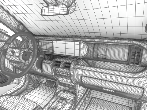 Fiat Grande Panda Hybrid 2025 HQ 3D 모델