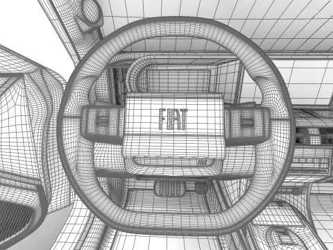 Fiat Grande Panda Hybrid 2025 HQ 3D Model