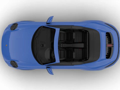 Porsche 911 Carrera GTS Cabrio 2025 3D Model