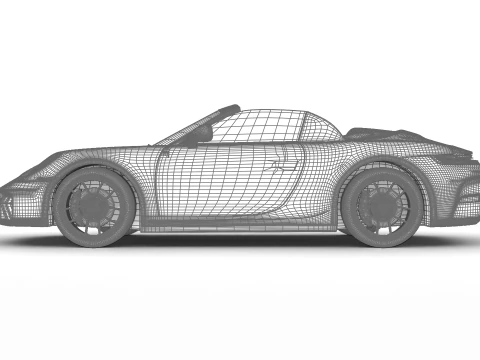 Porsche 911 Carrera GTS Cabrio 2025 3D Model