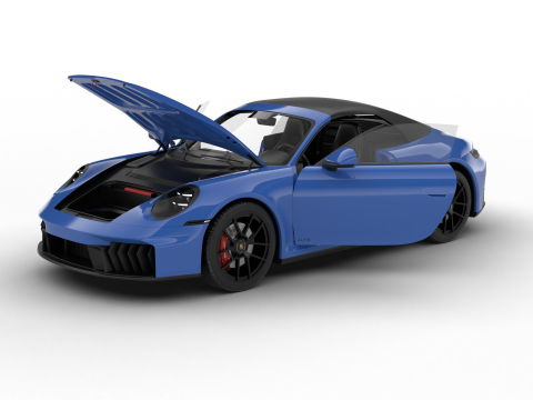 Porsche 911 Carrera GTS Cabrio 2025 HQ Modello 3D