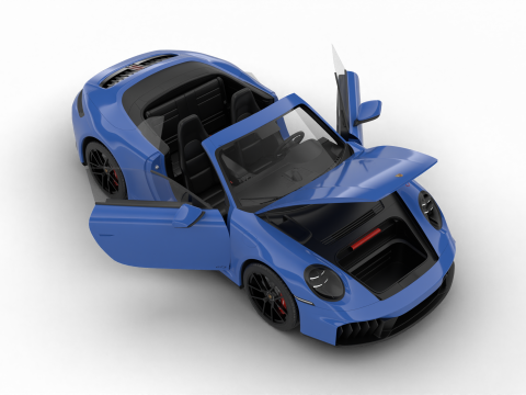 Porsche 911 Carrera GTS Cabrio 2025 HQ Modello 3D