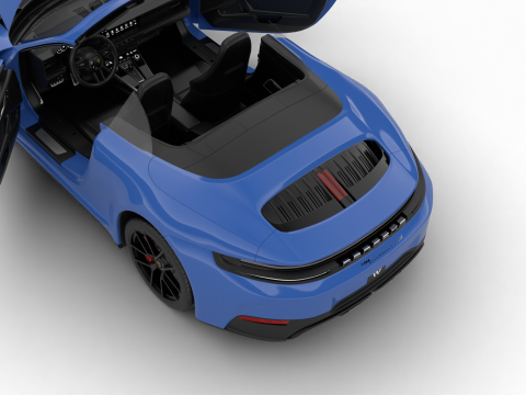 Porsche 911 Carrera GTS Cabrio 2025 HQ Modello 3D