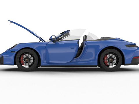 Porsche 911 Carrera GTS Cabrio 2025 HQ Modello 3D