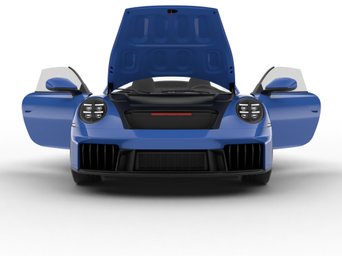 Porsche 911 Carrera GTS Cabrio 2025 HQ Modello 3D