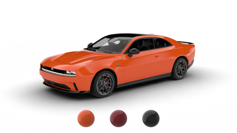 Dodge Charger Daytona 2024 Modello 3D .c4d .max .obj .3ds .fbx .stl .blend