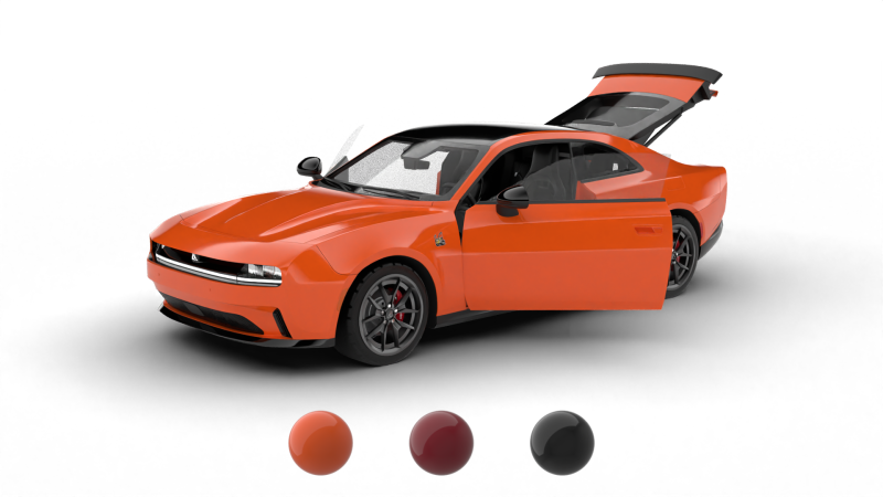 Dodge Charger Daytona 2024 HQ 3D 模型 .c4d .max .obj .3ds .fbx .stl .blend 