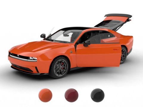 Dodge Charger Daytona 2024 HQ 3D Model