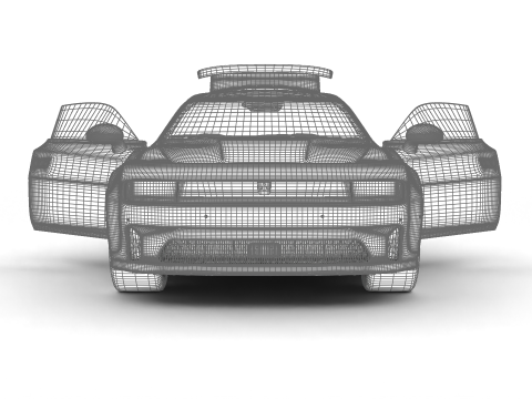 Dodge Charger Daytona 2024 HQ 3D 模型