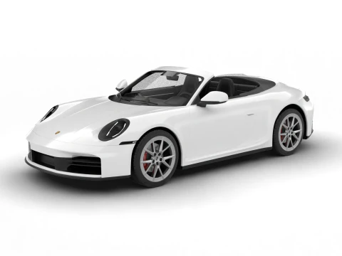 Porsche 911 Carrera 4S Cabrio 2025 3D Model
