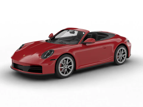 Porsche 911 Carrera 4S Cabrio 2025 3D Model