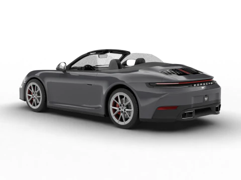 Porsche 911 Carrera 4S Cabrio 2025 3D Model