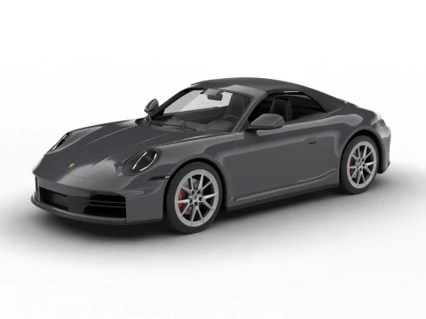 Porsche 911 Carrera 4S Cabrio 2025 3D Model
