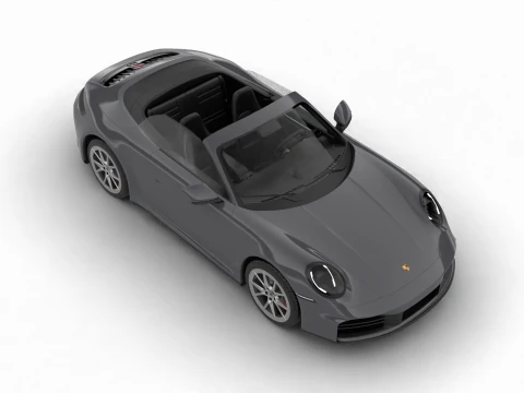 Porsche 911 Carrera 4S Cabrio 2025 3D Model