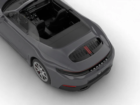 Porsche 911 Carrera 4S Cabrio 2025 3D Model