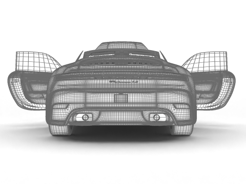 Porsche 911 Carrera 4S Cabrio HQ 2025 3D Model