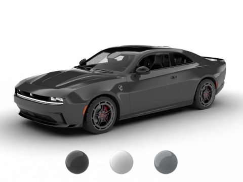 Dodge Charger Daytona Banshee 2025 3D Model